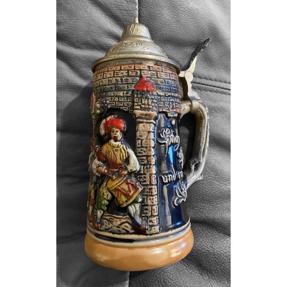 Authentic Gerzit West Germany Lidded Beer Stein - Picture 10 of 10